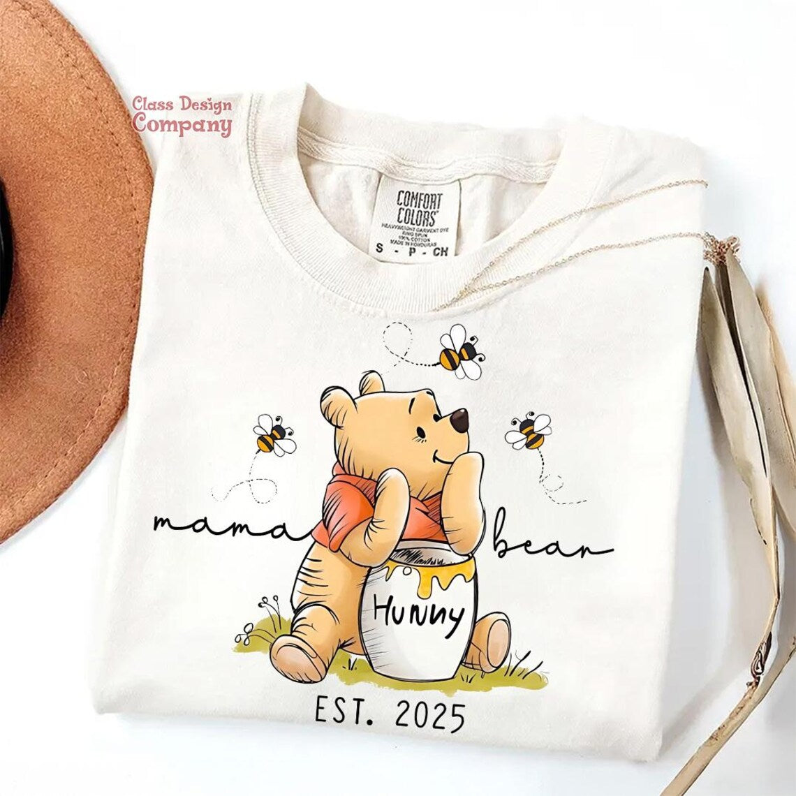 T-Shirt Or Sweatshirt Crewneck Mama Bear Hunny Bee