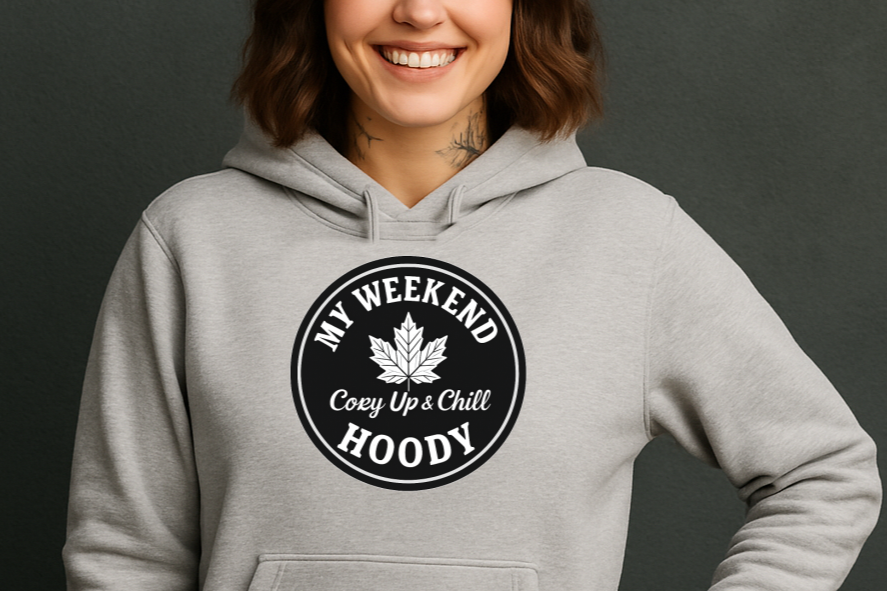 T-Shirt Crewneck Hoody – My Weekend Hoody | Cozy Up & Chill