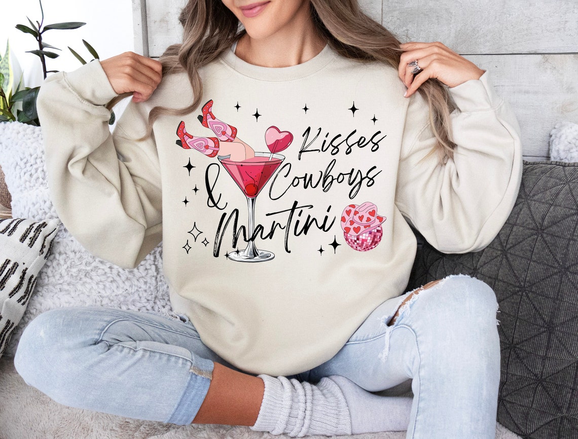 Sweatshirt Or T-Shirt Hoodie Happy Valentine Kiss Cowboy