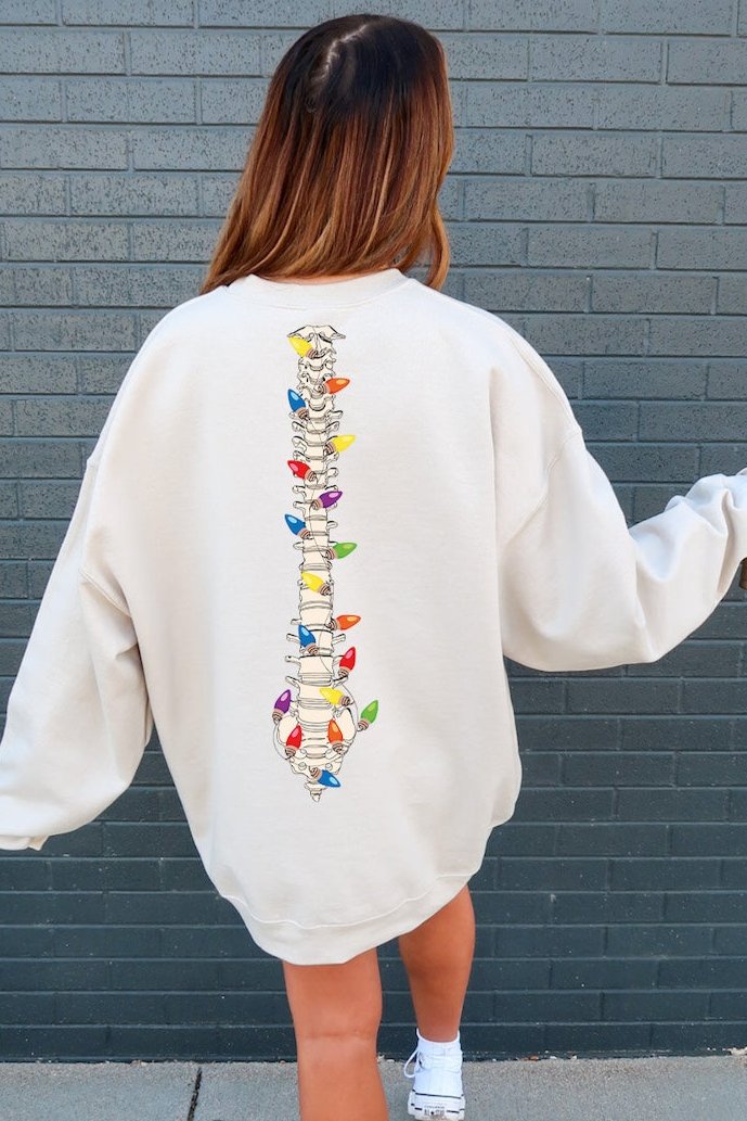 Sweatshirt Or Hoodie Christmas Spine and Merry Christmas