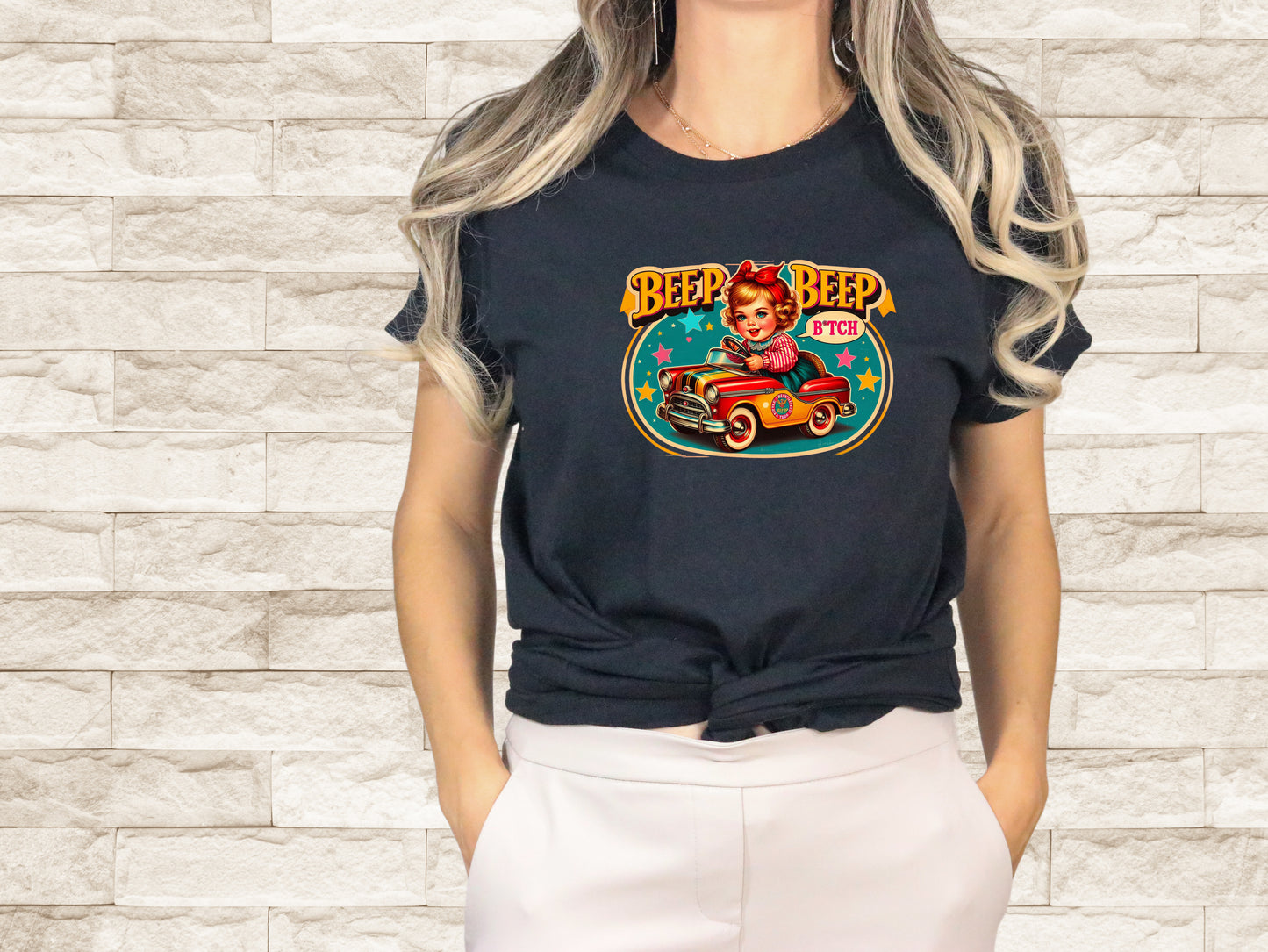 DTF Transfer Vintage Sassy - Beep Beep B*tch