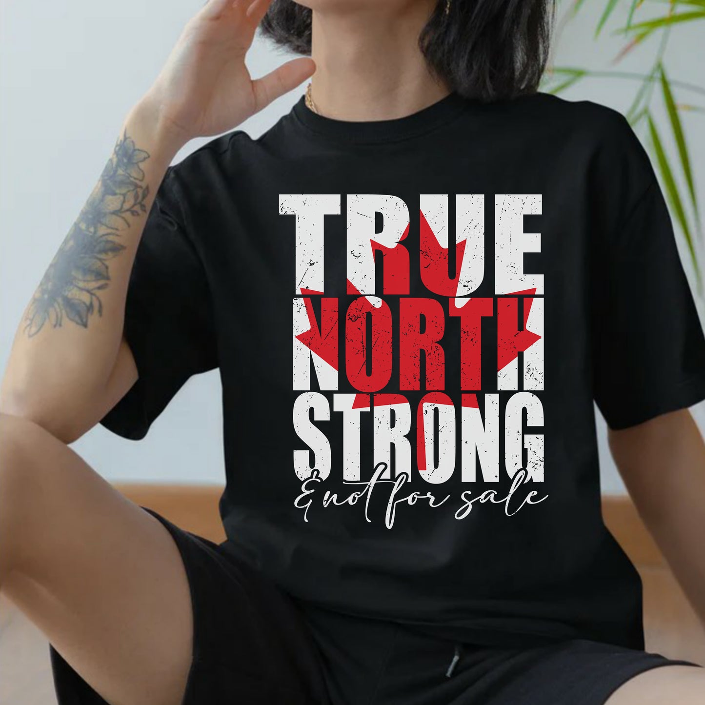 DTF Transfer True North Strong Rustic Vintage