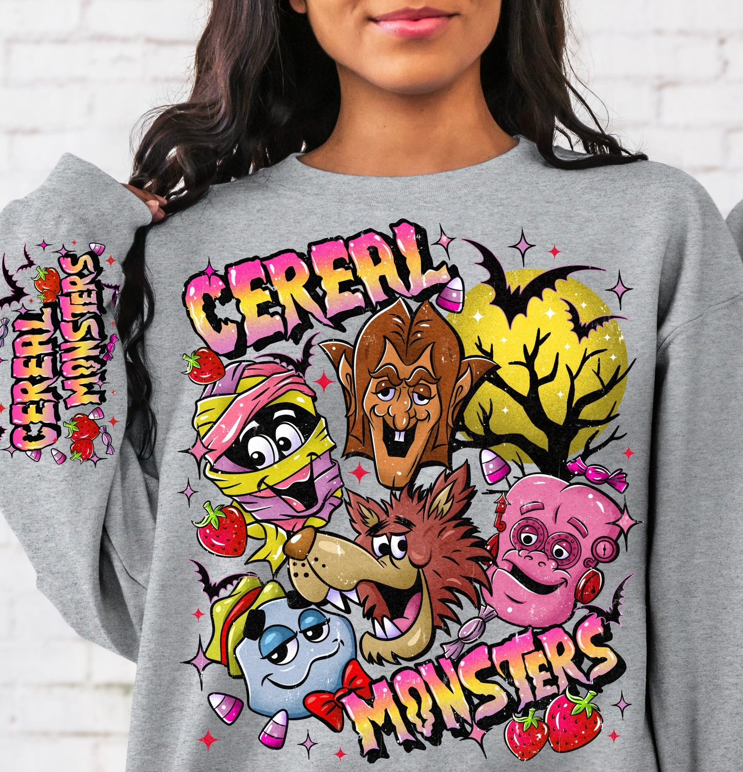 DTF Transfer Fall Halloween Cererl Monsters Cereal #2
