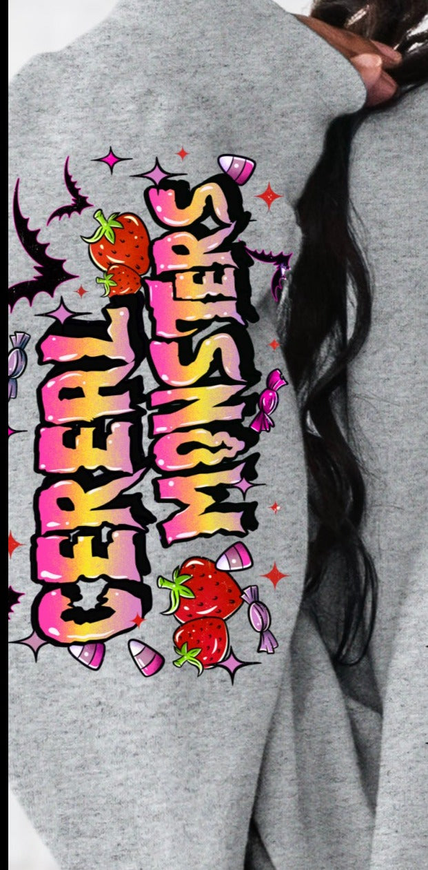 DTF Transfer Fall Halloween Cererl Monsters Cereal #2