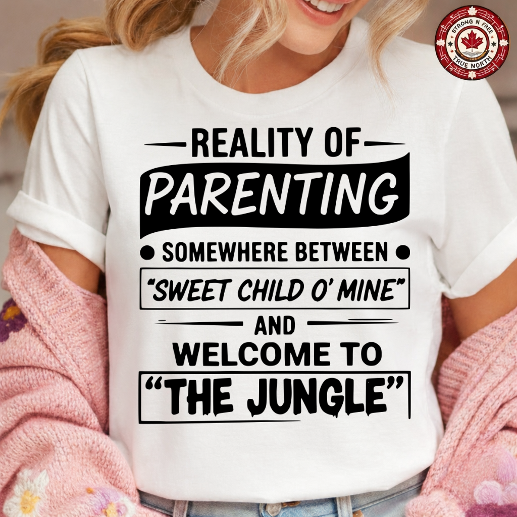 DTF Transfer Reality Of Parenting Design Funny