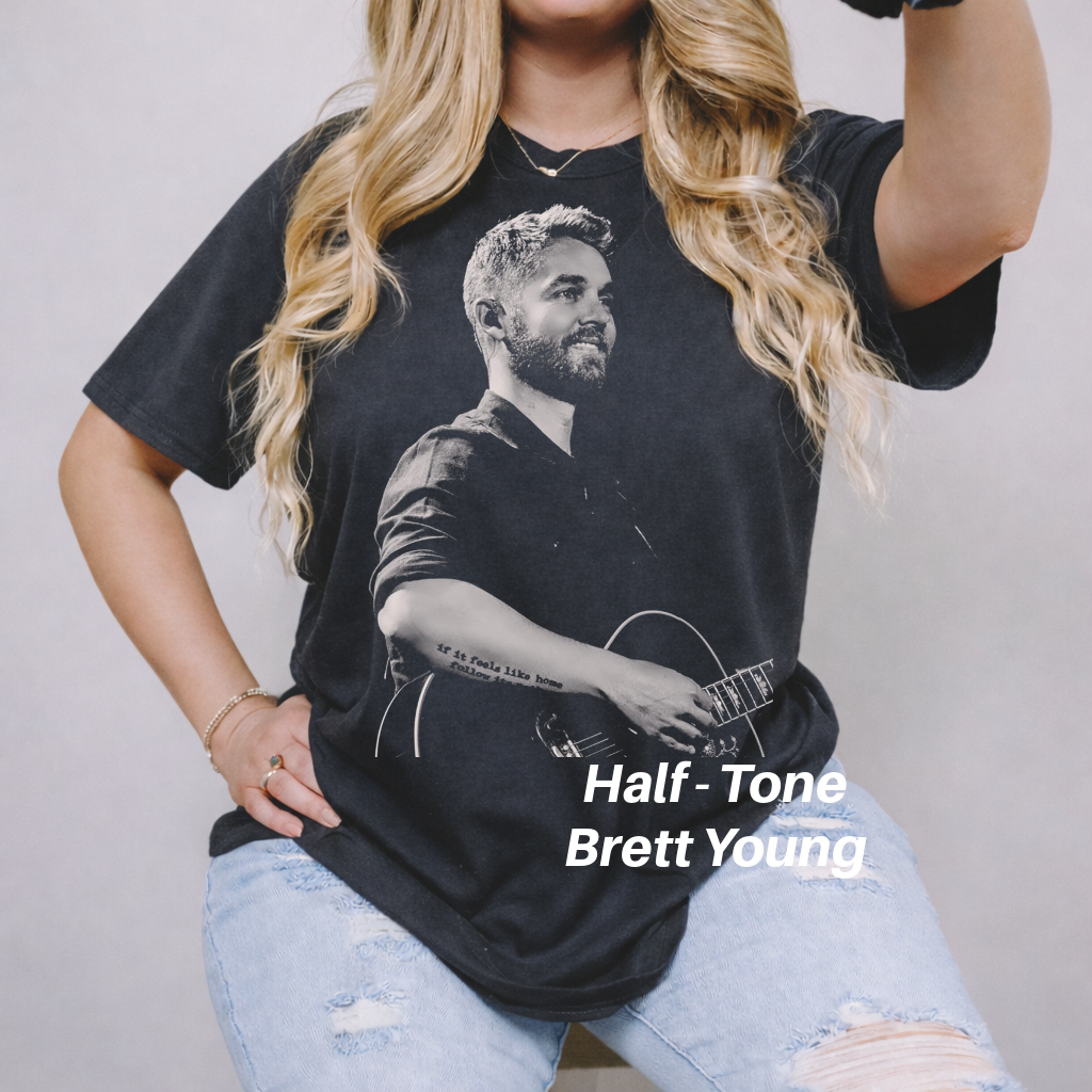 DTF Halftone Classic Luke Country Music