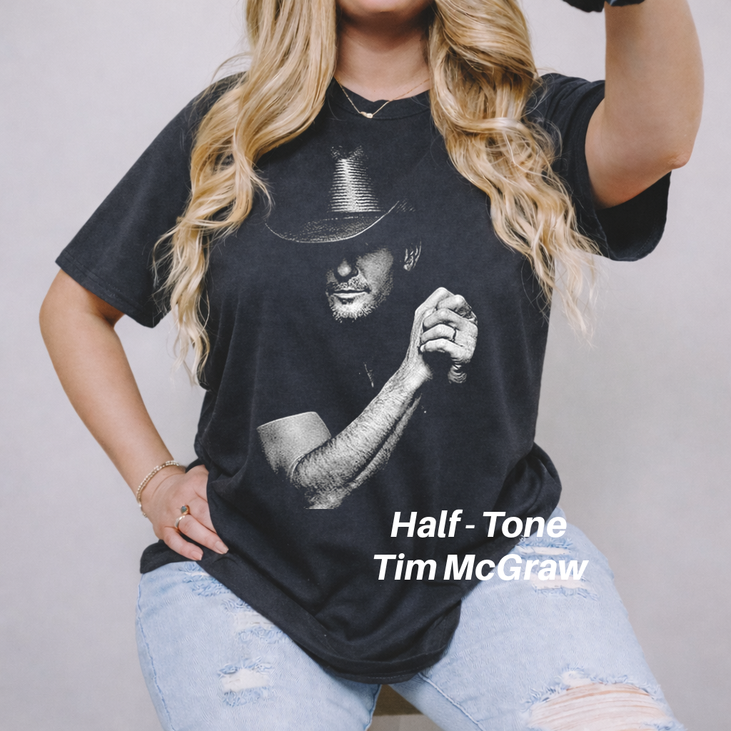 DTF Halftone Classic Luke Country Music Tim