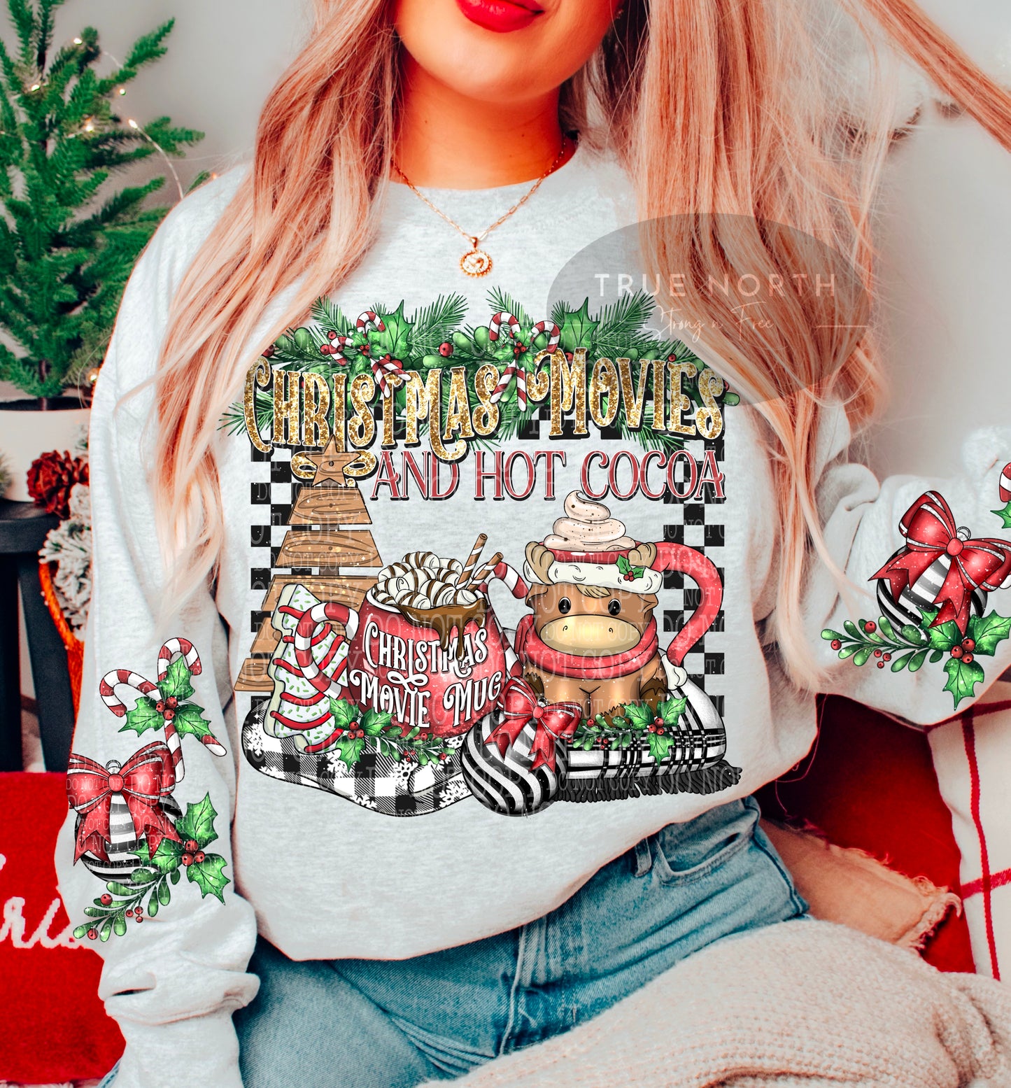 DTF Transfer Christmas Movies Sleeve & Jumbo Print