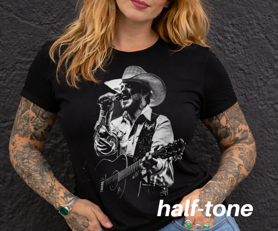 DTF Transfer Half-Tone Cody John-Son Country