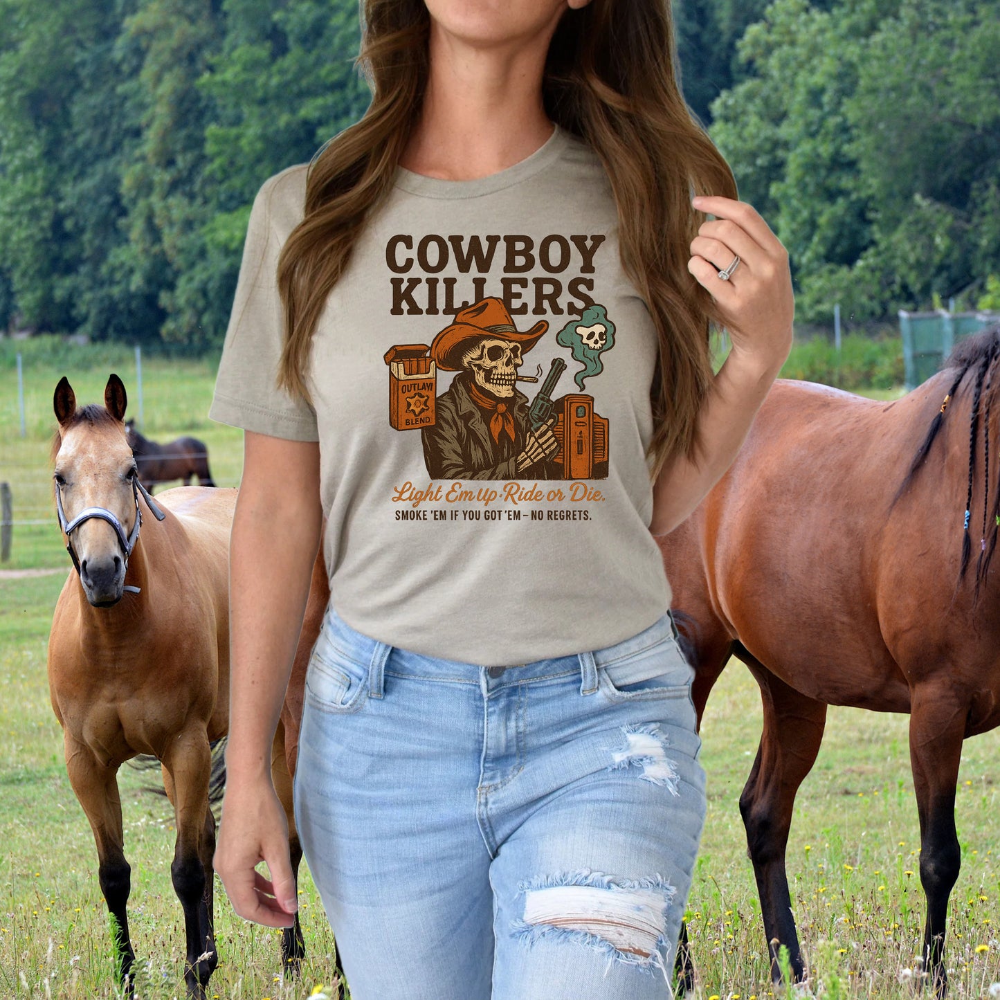 DTF Transfer Wild Cowboy Killers Boho
