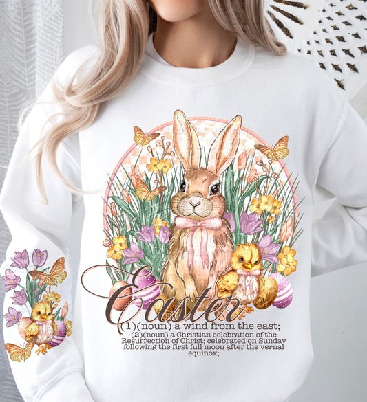 DTF Transfer Easter Bunny Spring  / With Sleeve Prints offered