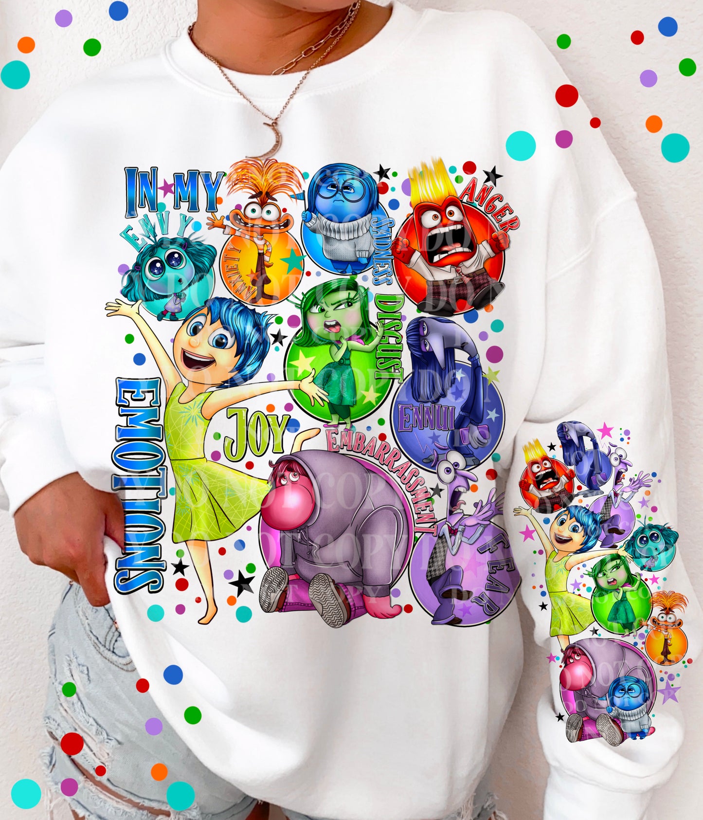 DTF Transfer Vintage Emotions Joy Anger Classic