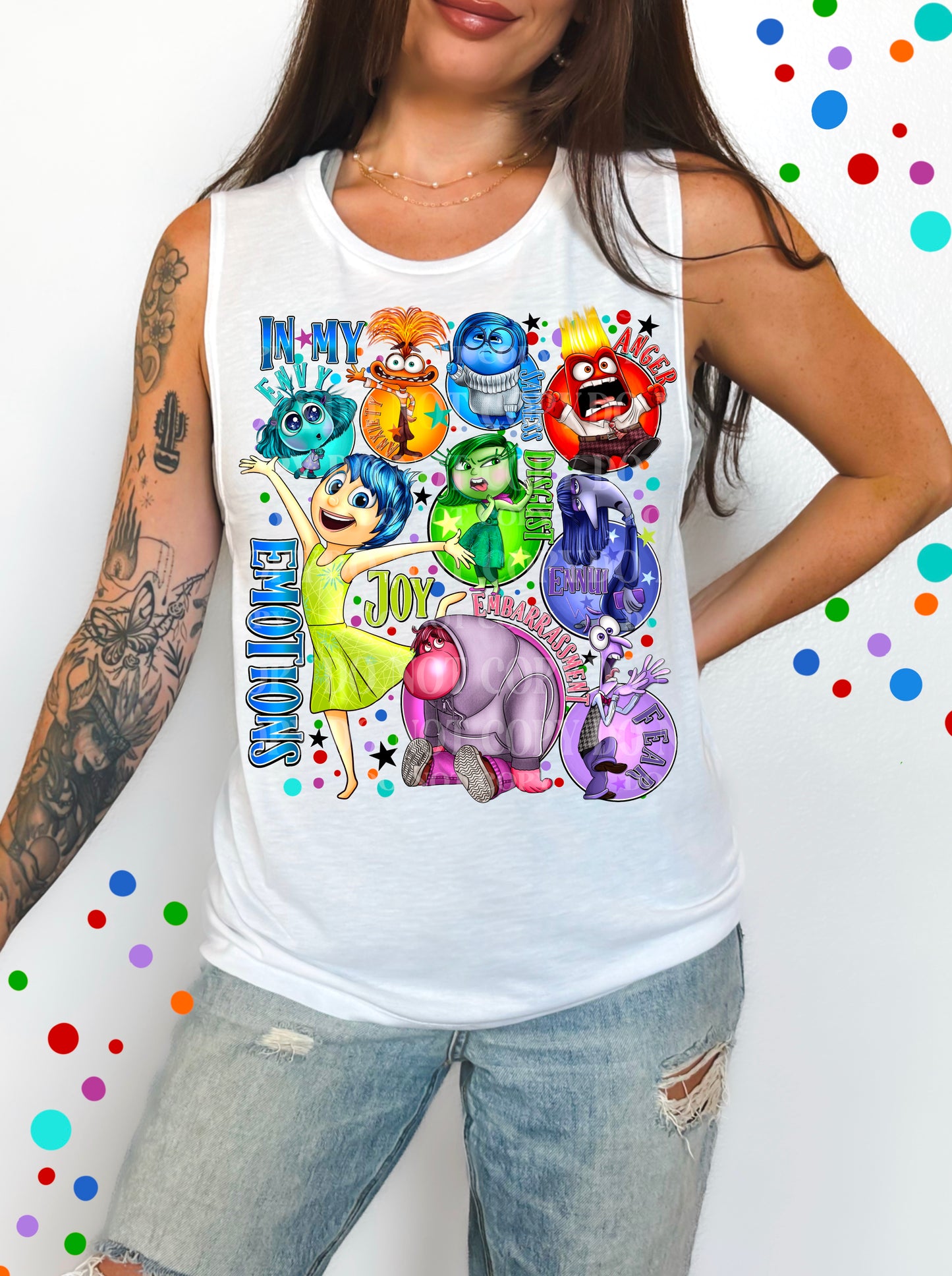 DTF Transfer Vintage Emotions Joy Anger Classic