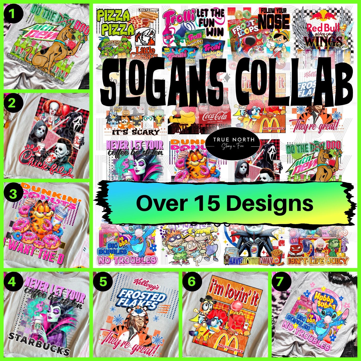 T-Shirts Or Sweatshirt Bundle Vintage Slogans Collaboration