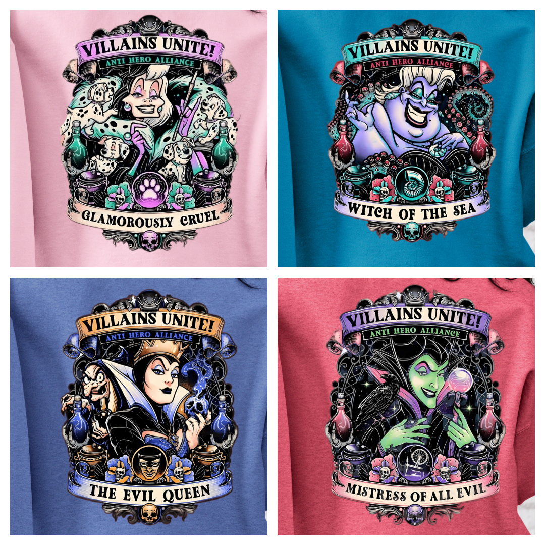 DTF Transfer The Villains Witch West Style Parody
