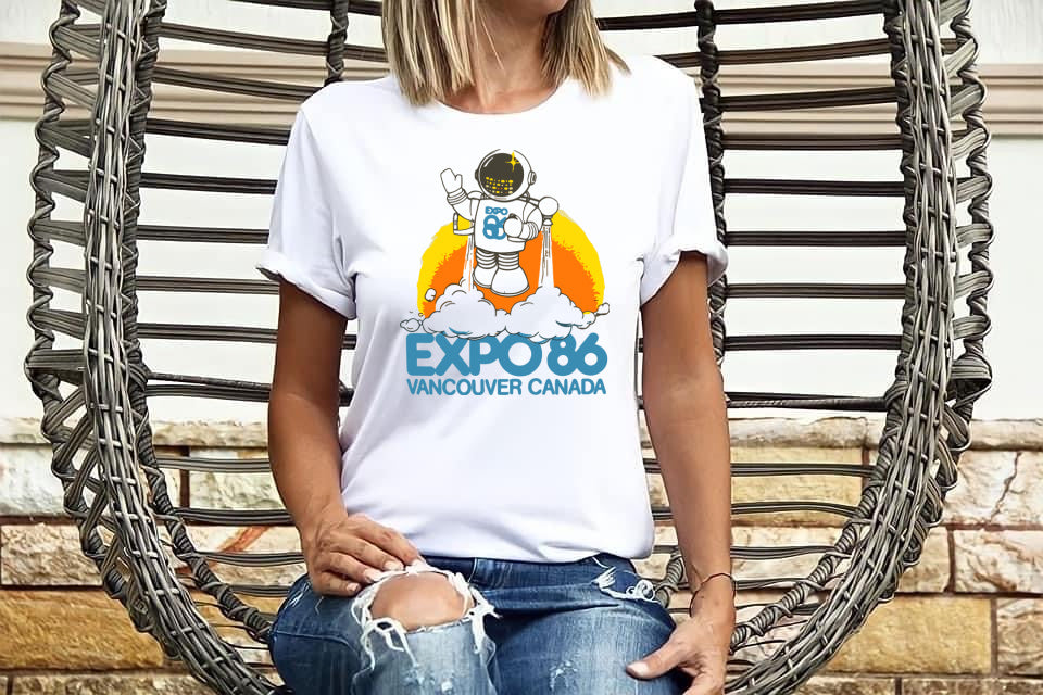 DTF Transfer Vintage Expo 86 Vancouver