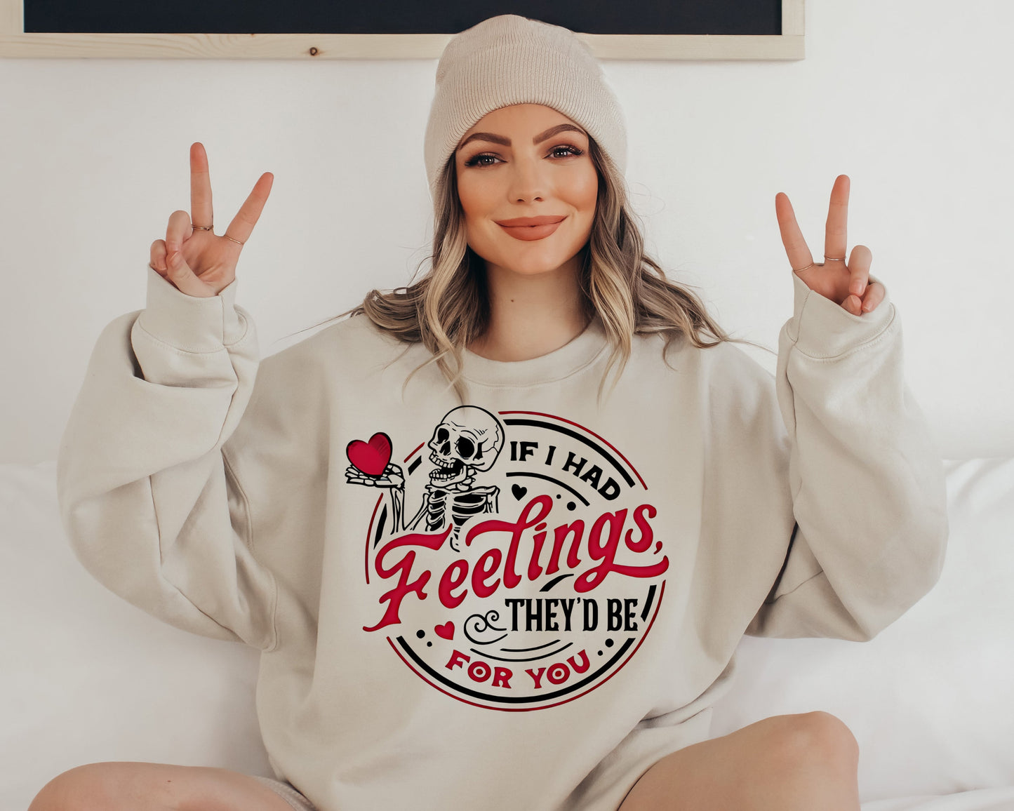 Sweatshirt Or T-Shirt Hoodie Happy Valentine Feelings