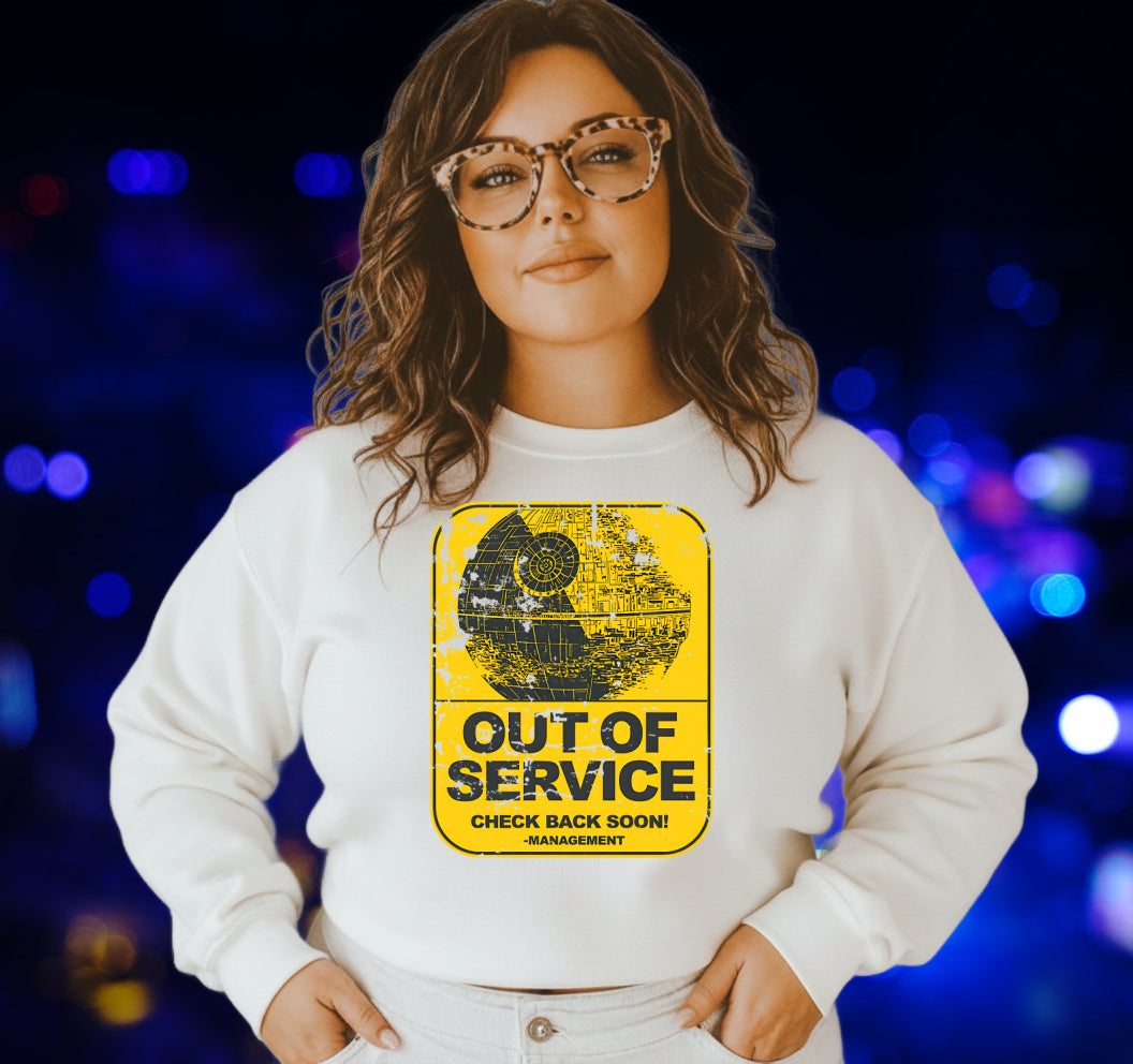 DTF Transfer – Out of Service Death Starr Warning Sign