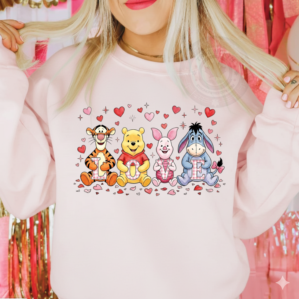 DTF Transfer – Cute Character Style LOVE Valentine