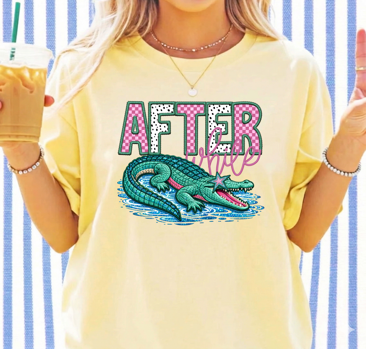 DTF Transfer After While Alligator – Trendy Gator