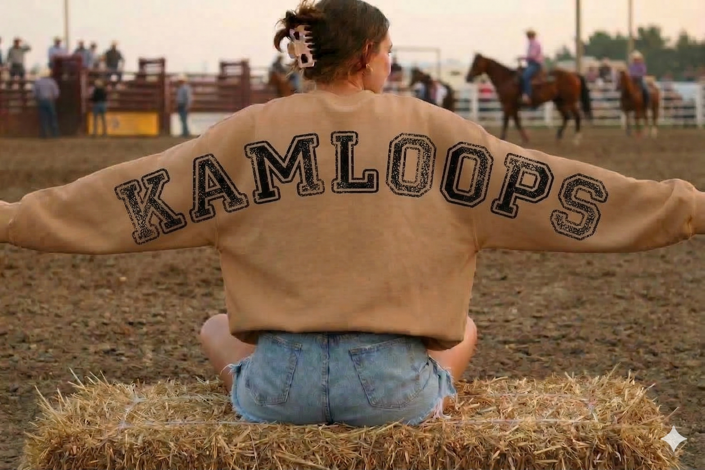 DTF Transfer Kamloops British Columbia Graphic – Distressed Western Lettering