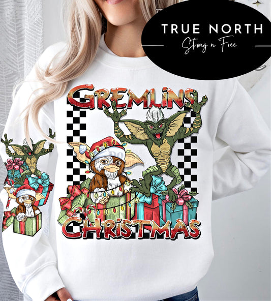 DTF Transfer Christmas Gremlins Sleeve Ordered