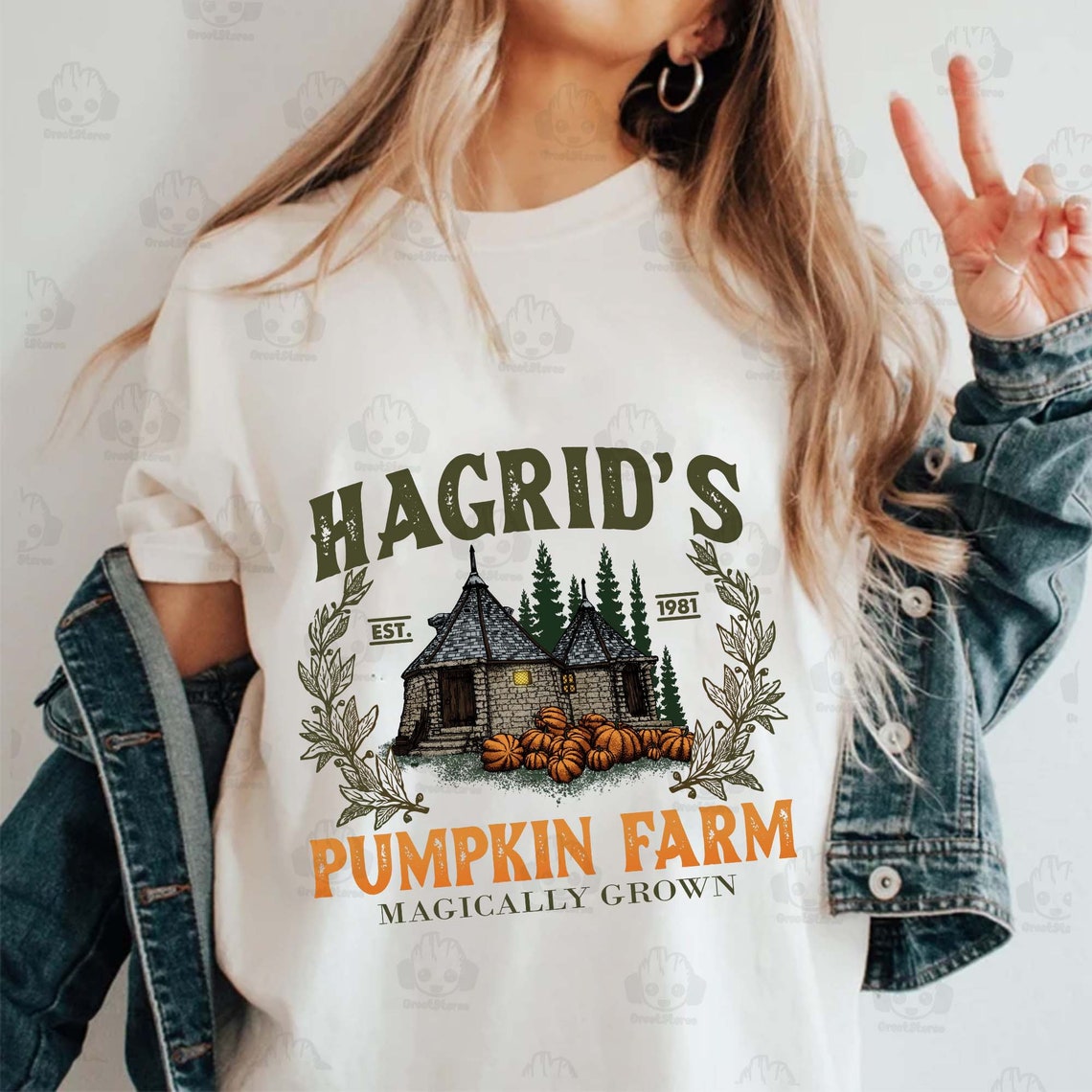 DTF Transfer Hagridd’s Pumpkin Farm Magically Grown