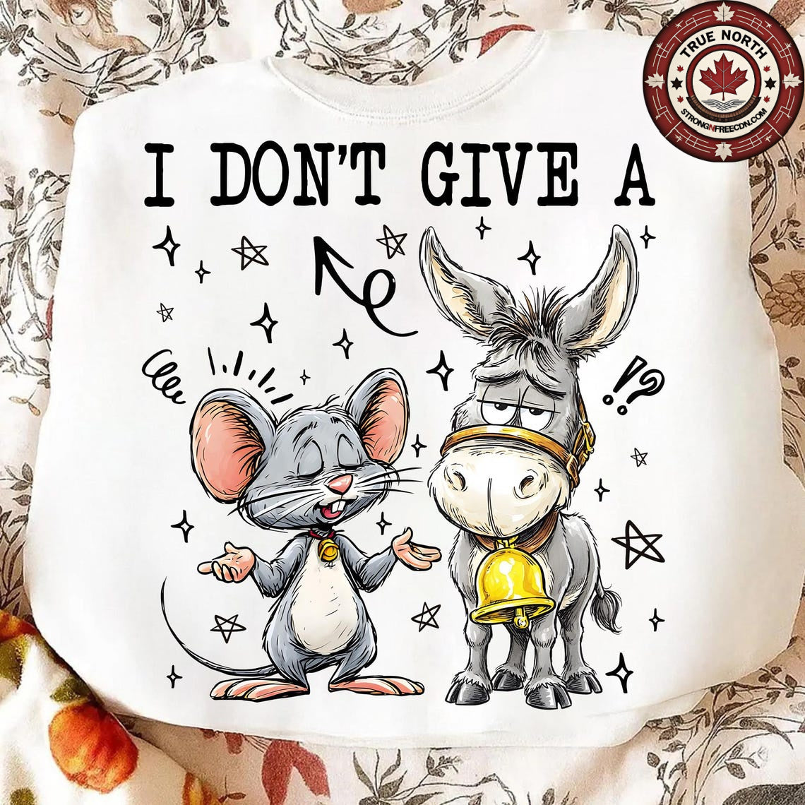 DTF Transfer Sarcastic Donkey Graphic – Humorous Cartoon