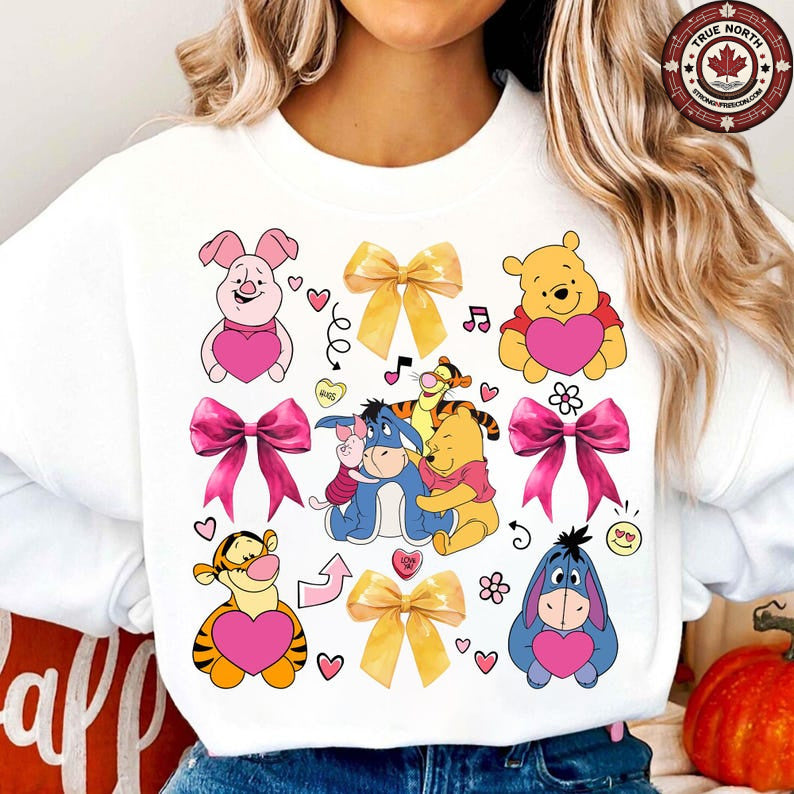 DTF Transfer Valentines – Adorable Cartoon Friends Valentine