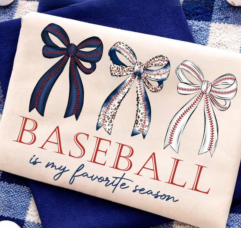DTF Transfer Baseball Mom Bow
