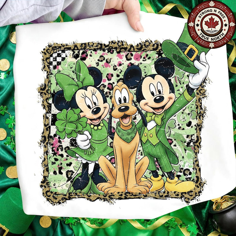 DTF Transfer St. Patrick’s Day Green Cartoon Friends