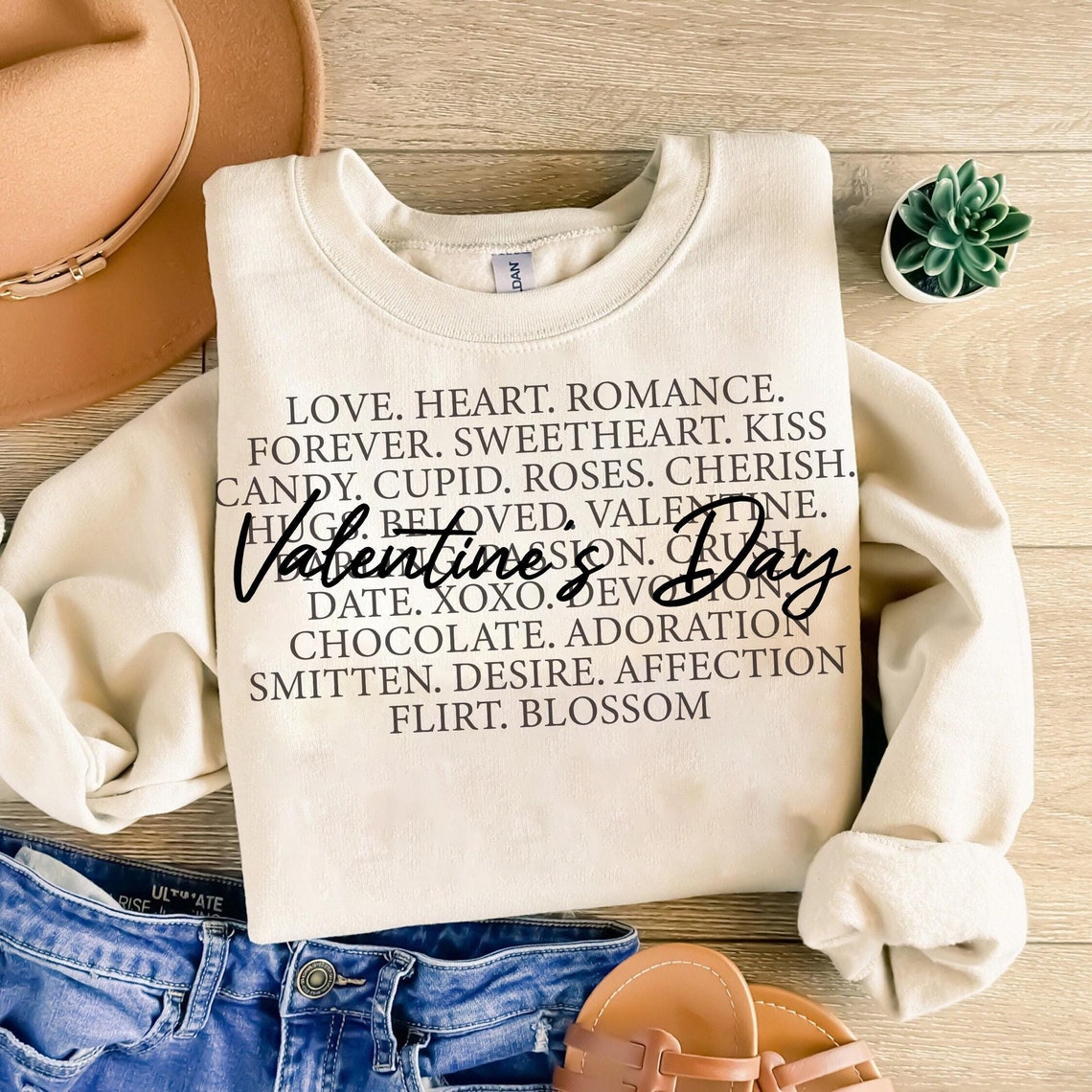 Sweatshirt Or T-Shirt Hoodie Happy Valentines Day Saying .