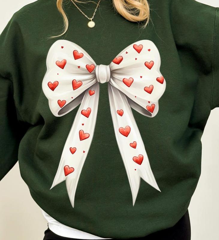 DTF Transfer Happy Valentines Big Bow