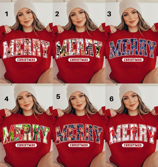 DTF Transfer Merry Christmas Letters – 6 Pattern BEST MOVIES