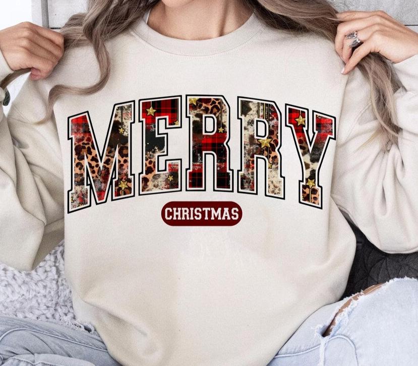 DTF Transfer Christmas Merry Christmas