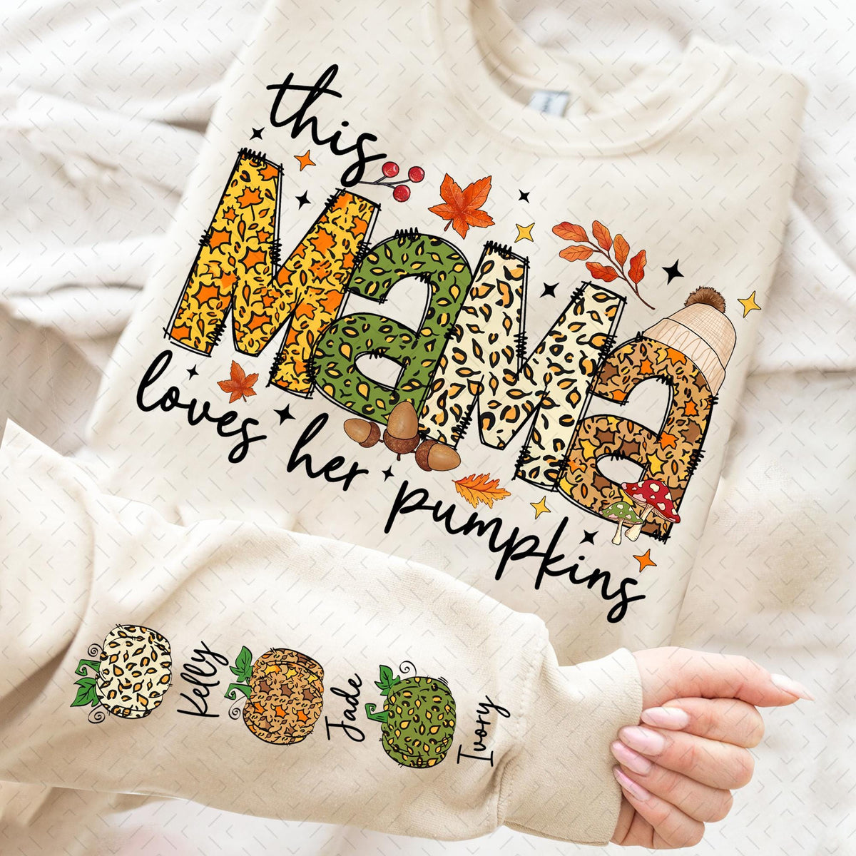 This Mama Loves Her Pumpkins – Fall Pumpkin DTF Transfer