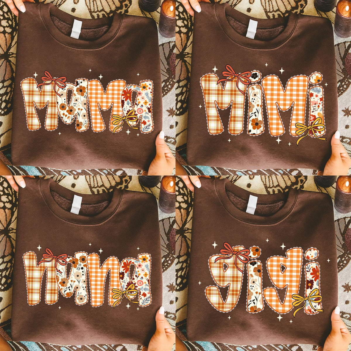 Preppy Floral Fall Mama – Fall Pumpkin DTF Transfer