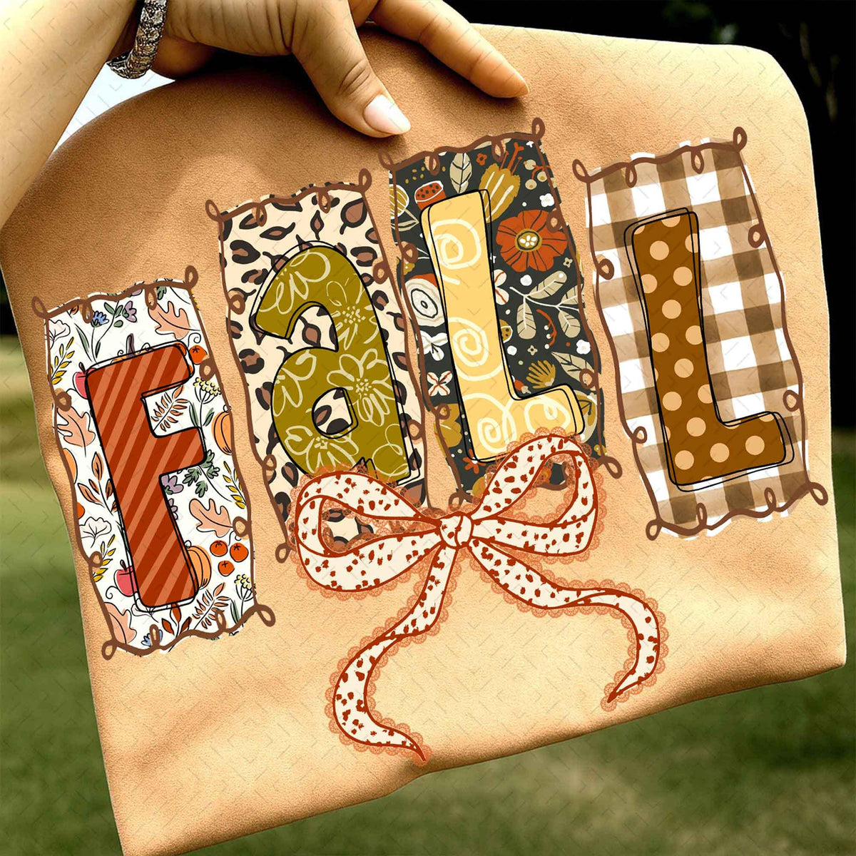 Preppy Floral Fall – Fall Coquette DTF Transfer