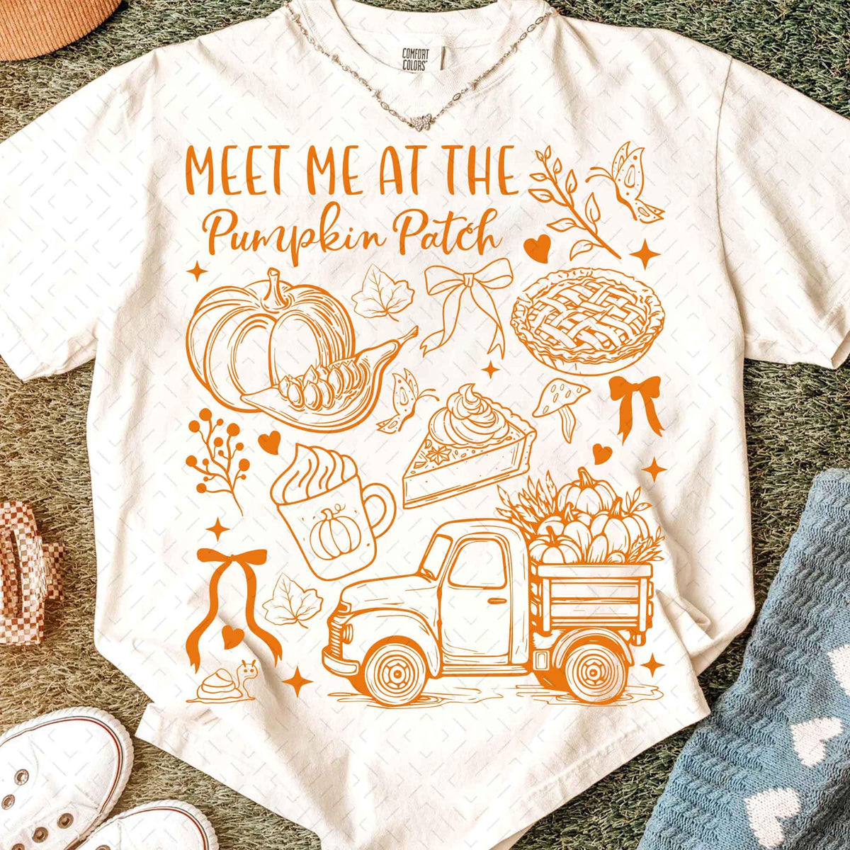 Pumpkin Patch – Coquette Fall Pumpkin DTF Transfer