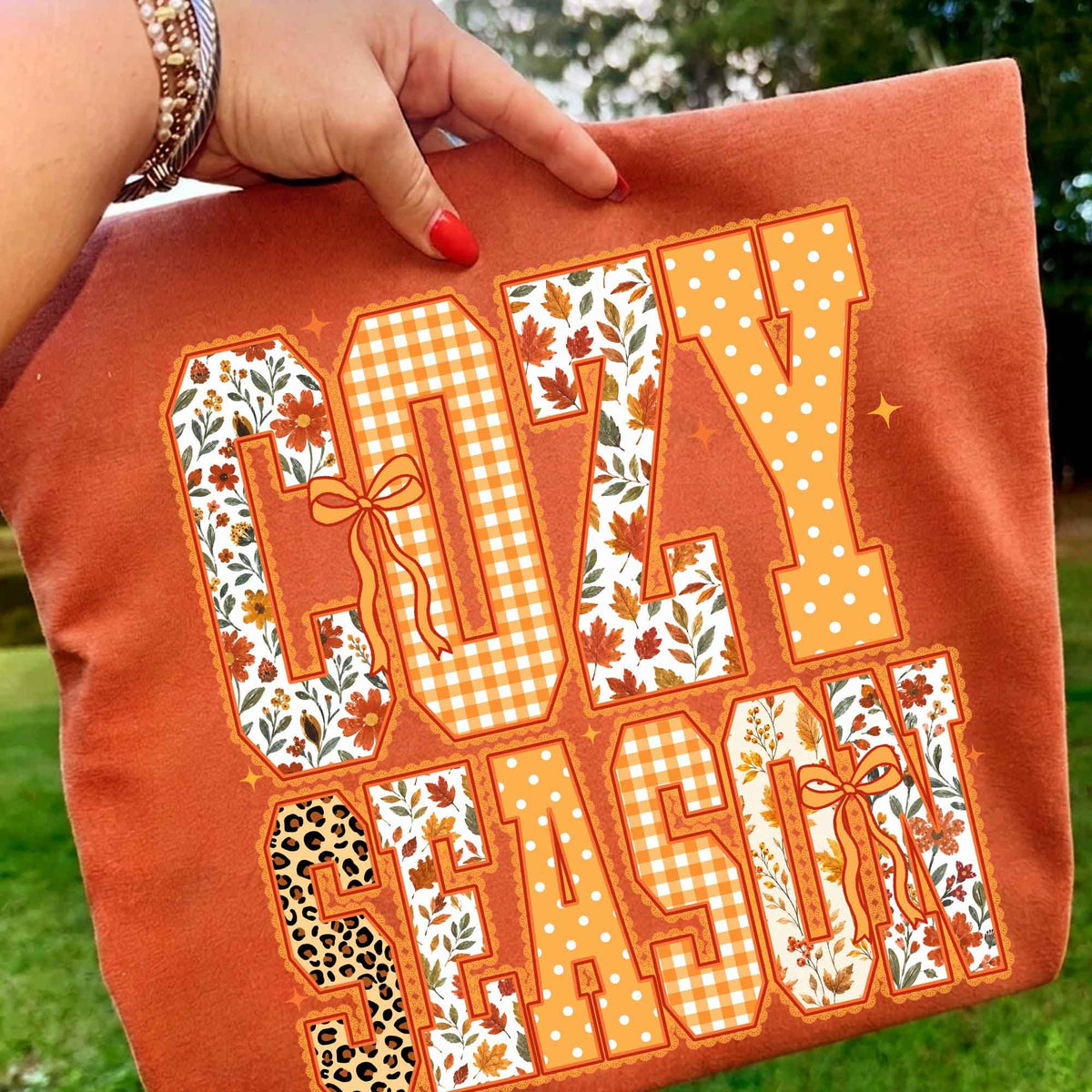 Fall Leopard Cozy Season – Fall Vibes Pumpkin DTF Transfer