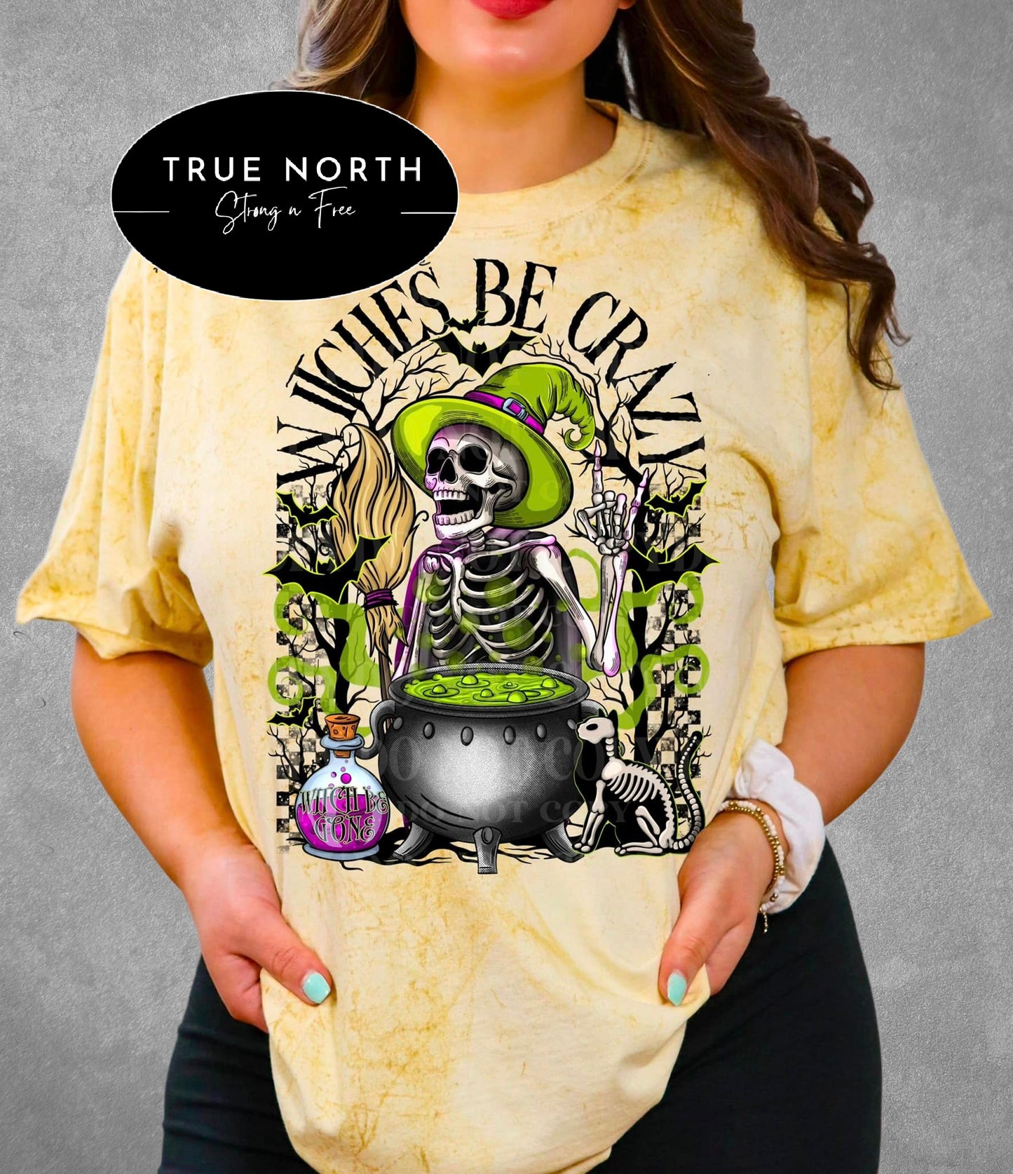 DTF Transfer Fall Halloween Witch Be Gone