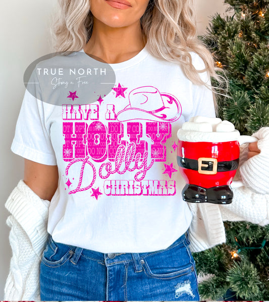 DTF Transfer Christmas Dolly Christmas