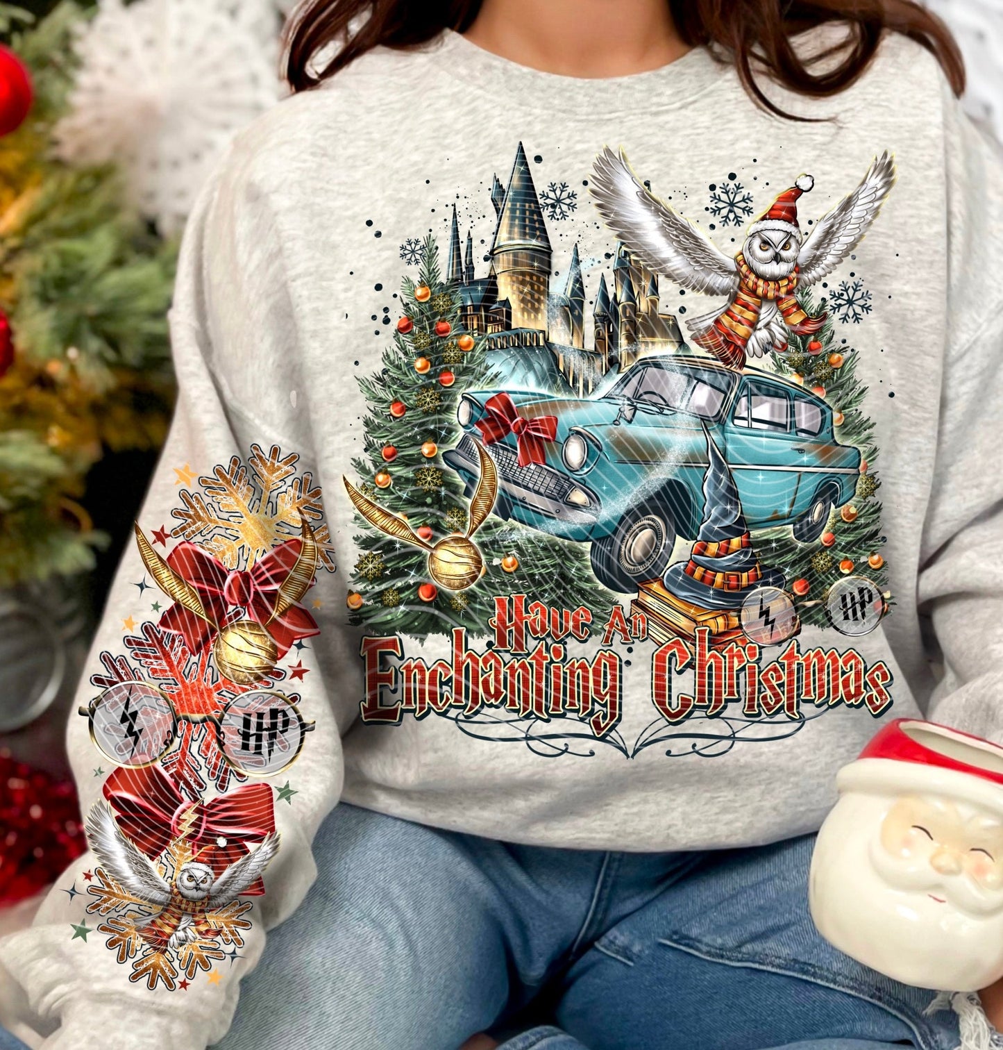Sweatshirt Or T-Shirt Or Hoodie Christmas Have An Enchanting Christmas Hair P