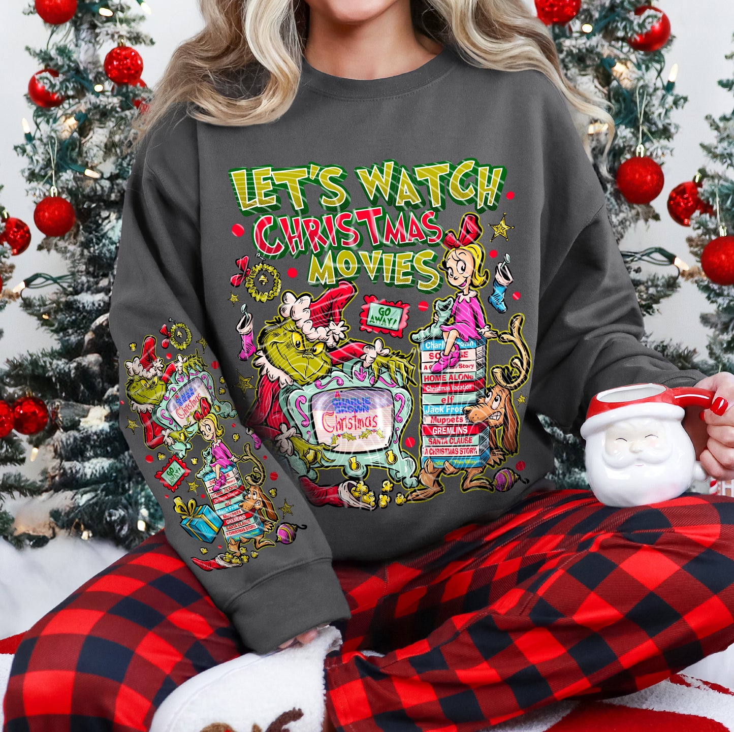 DTF Transfer Let’s Watch Christmas Movies