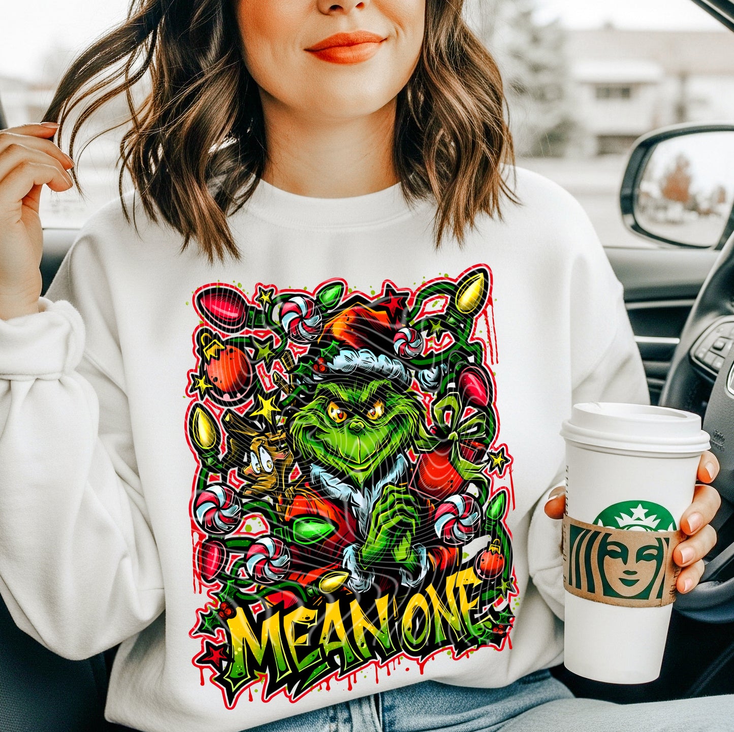 DTF Transfer Mean One Retro Christmas Print