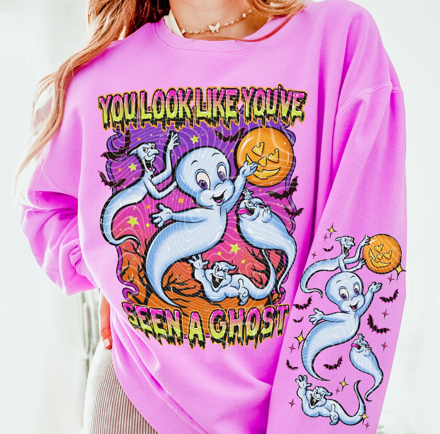 DTF Transfer Fall Halloween Spooky The Ghost / Seen A Ghost