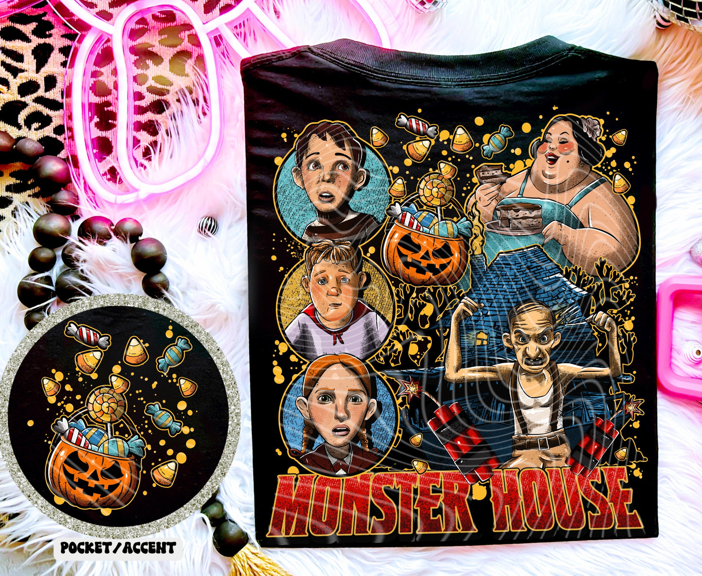 Sweatshirt Hoodie Or T-Shirt Fall Halloween Monster House