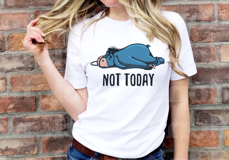 DTF Transfer Vintage Humor NOT TODAY