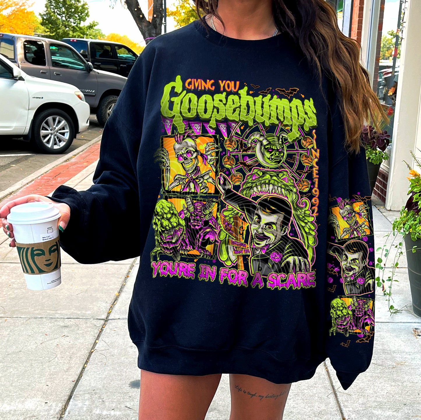DTF Transfer Fall Halloween GooseBumps