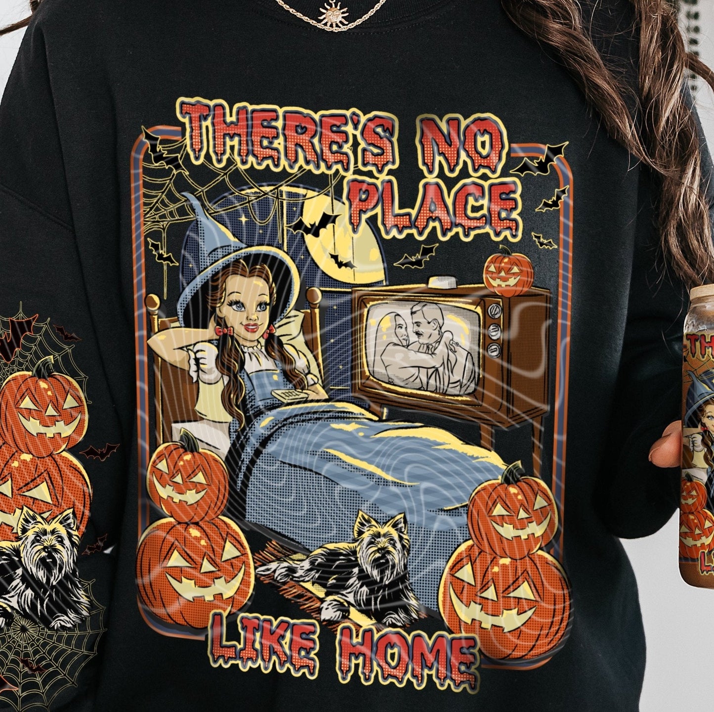 Sweatshirt T-Shirt Hoodie Fall Halloween There is No Place Like Home Dorthey